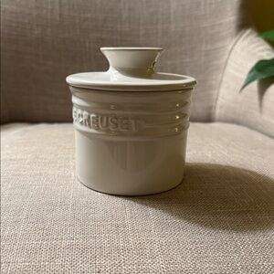 Le Creuset Butter Bell Crock in White
